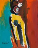 Abstrakter Akt by Alfred Kornberger, 1998, Öl auf Leinwand; gerahmt, sold Mar 2017