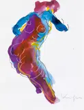 Alfred Kornberger, Akt, Mischtechnik auf Papier; ungerahmt
