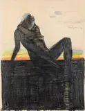 Alfred Kornberger, Akt vor Landschaft
