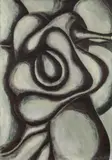 Erwin Bohatsch, o.T., 1990, Mischtechnik auf Papier; gerahmt