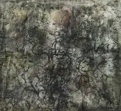 Untitled by Anja Decker, 1965, oil on canvas; framed, offered Mar 2017