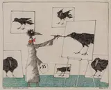 Paul Flora, Monsieur Corbeau, Artiste