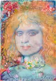 Ernst Fuchs, Australian Girl, 1999, Pastell auf Papier; gerahmt