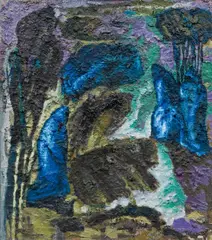 Robert Lindner, Die Brücke, 2001, Öl auf Leinwand
