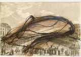Arnulf Rainer, o.T., Mischtechnik auf Stich (Übermalung); ungerahmt