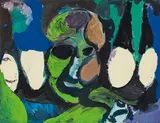 Hubert Schmalix, o.T. (Kopf), 1983, Mischtechnik auf Papier; ungerahmt