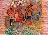 Rudolf Pointner, Konvolut aus 2 Arbeiten (Komposition; Komposition), 1977, Wasserfarbe auf Papier; ungerahmt