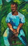 Helmut Graeff, Farmer, 1995/96, oil on canvas; unframed