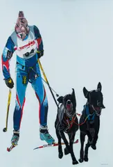Deborah Sengl, o.T. (aus der Serie Sport), 2006, Acryl auf Leinwand