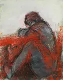 Marina Seiller-Nedkoff, An dich gedacht, 2008, Acryl auf Papier; gerahmt