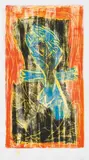 unknown Artist, Composition blue, yellow, orange and black
