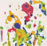 Max Weiler, Farbgarten, 1989, Farblithographie auf Papier; Auflage: E.d.K. /  99 Exemplare; ungerahmt