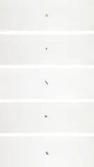 A B C D E by Richard Tuttle, graphic reproduction on paper, 5 parts; framed, sold Mar 2017