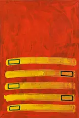 Oswald Oberhuber, Untitled, 1985, oil on canvas; unframed