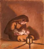 Albin Egger-Lienz, Madonna with Child (Christmas)