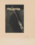 Alfred Kubin, Portfolio: "Hans von Weber-Mappe" with 15 facsimile prints after ink drawings ("Des Menschen Schicksal", "Die Stunde der Geburt", "Der Angstschrei", "Das Pendel", "Der Schwächling", "Macht", "Epidemie", "Hungersnot", "Der Krieg", "Wissenschaft", "Das Grausen", "Die Todesstunde", "Der beste Arzt", "Vergessen - Versunken", "Nach der Schlacht"), 1903, facsimile prints after ink drawings
