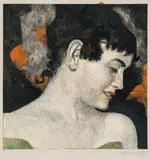 Alfons Walde, Portrait of a lady, 1918, mixed media on paper