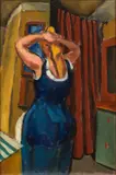 Rudolf Wacker, Ilse Wacker in the studio, 1922, oil on canvas
