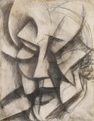 Umberto Boccioni, Study, 1912, pencil and graphite on paper