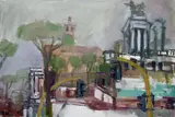 Rudolf Hradil, Rom (Kapitol and Vittorio-Emanuele-Monument), 2005, oil on canvas