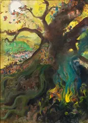 Oskar Laske, Der Lebensbaum, 1944, oil on canvas