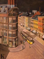 Hanns Kralik, From my window, ca. 1930, oil on canvas