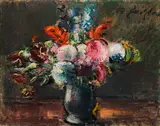Anton Faistauer, Flower bouquet in vase