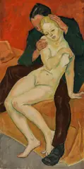 Hans Brasch, 'Liebespaar', 1924, oil on canvas