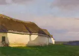 Ferdinand Brunner, Lonely farmstead, 1906, oil on panel