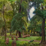 Carl Moll, At the Lainzer Tiergarten