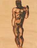 Fritz Wotruba, Standing male nude