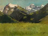 Josef Stoitzner, Landscape in the Pinzgau, 1910, oil on canvas