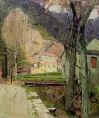 Carl Moll, Motif from Italy - Rapallo, 1931, oil on canvas