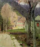 Carl Moll, Motif from Italy - Rapallo