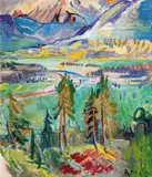 Anton Mahringer, View from Labientschach to the Gail