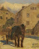 Wilhelm Nicolaus Prachensky, Sleigh in Hall in Tyrol