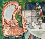 Alfred Wickenburg, The golden armchair, 1935/36, oil on canvas