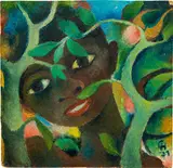 Carry Hauser, 'Im Busch', 1971, oil on hardboard