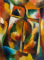 La fenêtre by Curt Ehrhardt, 1920, oil on cardboard, sold Nov 2016