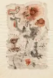 Untitled by Oswald Oberhuber, 1949, mixed media on paper; framed, sold Nov 2016