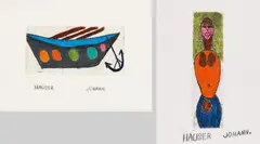 Mixed lot of two works by Johann Hauser, graphic reproduction, edition h.c. each; framed, sold Nov 2016