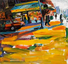 Tom Christopher, Lower East Side, 1997, acrylic on canvas; unframed