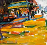 Tom Christopher, Lower East Side, 1997, acrylic on canvas; unframed