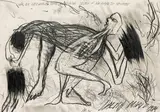 Mario Dalpra, War er gezwungen seine Ausbildung selbst in die Hand zu nehmen, 1986, graphite on paper; unframed