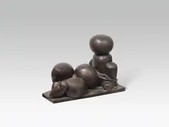 Otto Eder, Superposing figure, 1963, bronze after concrete; edition 7/20