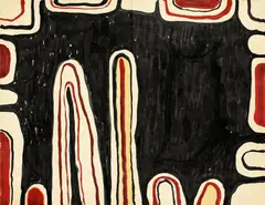 Johann Fruhmann, Komposition, 1955, mixed media on paper; unframed