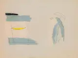 Edgar Honetschläger, Untitled, 1990, mixed media on paper; unframed