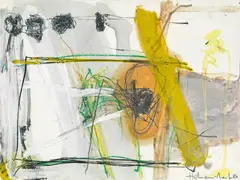 Manfred Hebenstreit, Mixed lot of 3, mixed media on paper each; all three works are framed