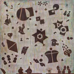 Hildegard Joos, Untitled (No. 99), acrylic on canvas; unframed