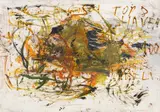 Untitled by Martha Jungwirth, 1993, mixed media on paper; framed, sold Nov 2016